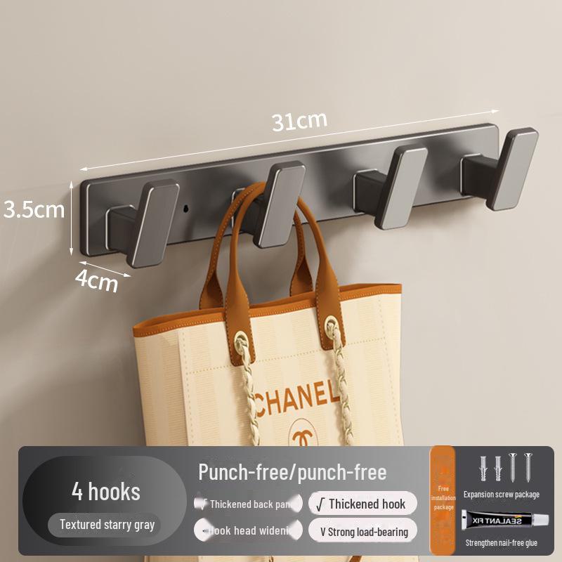 Крепкий настенный крючок для кухни и ванной комнаты - настенная и дверная вешалка без проколов для одежды
