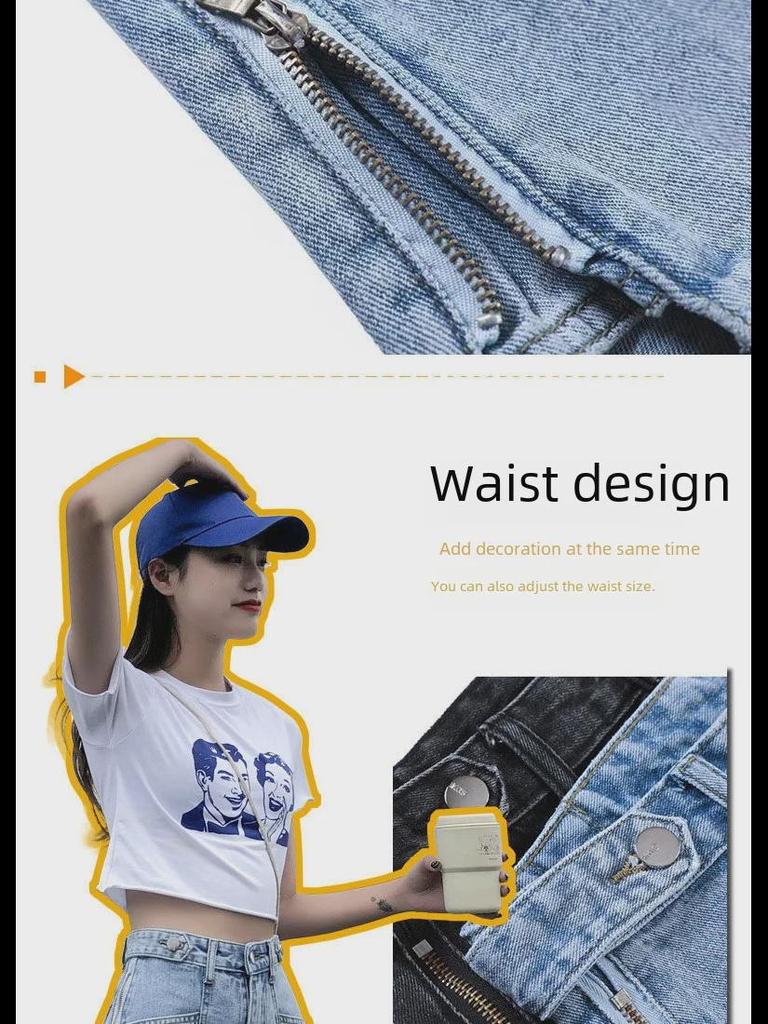 Korean High Waist Women's Denim Shorts - Loose Wide-Leg A-Line Style In Black & Gray for Summer 2020 Trend