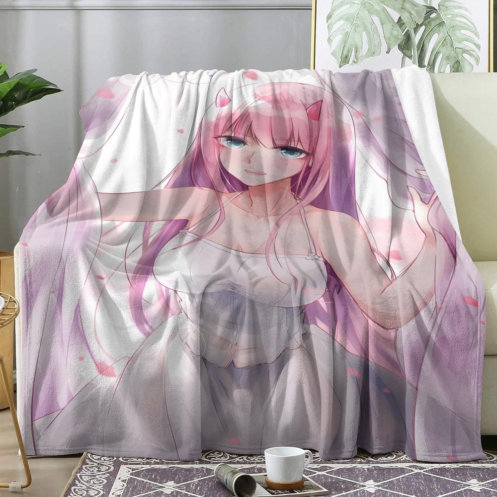 D-Darling In The Franxx Плед Мягкий Фланелевый Плед Летний Кондиционер Плед Легкий Прохладный Плед Для Сна На Диван Кровать Диван Путешествие