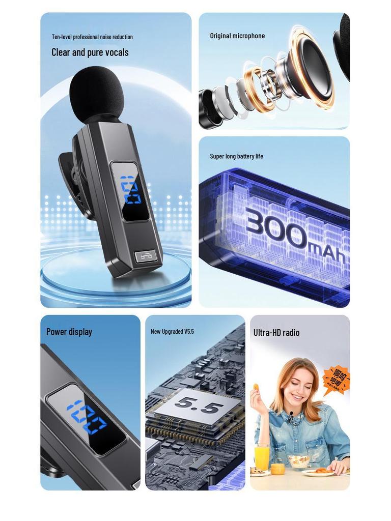 Беспроводная спортивная Bluetooth-гарнитура M1: Водонепроницаемый, Потостойкий, Микрофон-клипса для Android и Apple