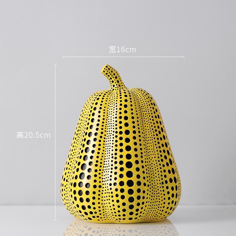 Pok Dot Art тыквенная статуэтка украшение комнаты смоляная статуэтка украшение стола украшение дома статуи для украшения