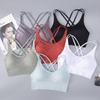 Large Size Cross Beauty Back Sports Bra No Steel Ring Gather Shockproof Fitness Breathable Vest Sports Bra