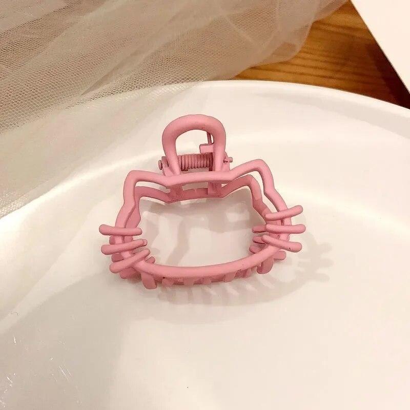 Корейская модная заколка для волос для девочек Ins, милый розовый медведь, кошка, красная вишня, заколка для затылка для женщин, аксессуары для укладки волос