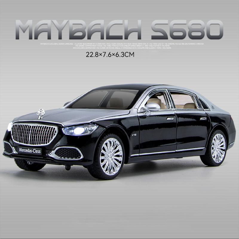 AATC1 1:24 Mercedes Benz Maybach GLS600 S680 Внедорожник Сплав Металл Литье под Давлением Модель Автомобиля Высокая Симуляция Домашние Модные Украшения Коллекция Хобби