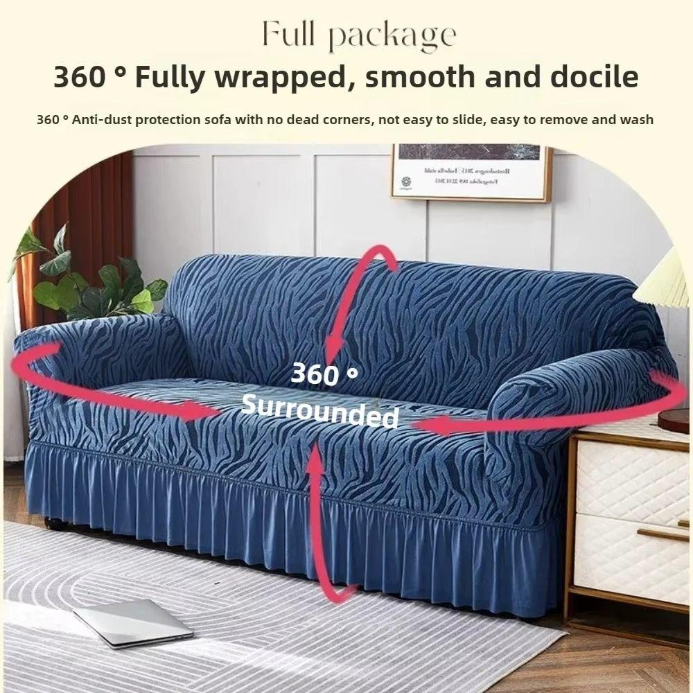 Stretch Fabric Full Cover Sofa Cover Non-slip Design Dustproof Sofa Cover 2/3 Seater Couch