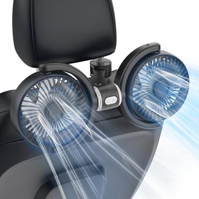 Автомобильный Двойной Автомобиль Независимый 3 Уровня Мощный Для Сна в Тепловой Удар Подголовник USB Автомобильный Тихий Задний Воздух Электрический Легкий Японская Инструкция