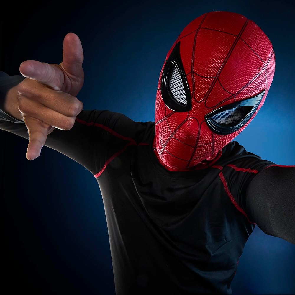 Hasbro Marvel Legends Человек-Паук: Возвращение домой Интерактивная Электронная Маска Премиальное Снаряжение для Ролевых Игр для Взрослых