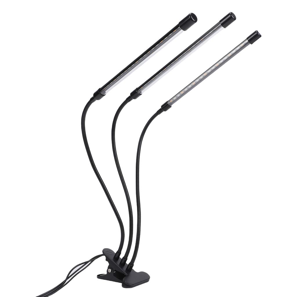 LED Grow Lights Full Spectrum Clip On Indoor Plant Growing Light with Gooseneck 3 Timer 10 Dimmable Levels 3 Light