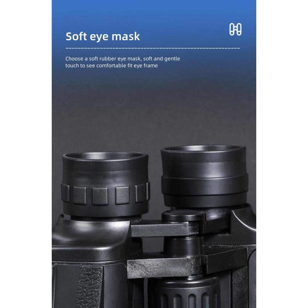 Мощный телескоп 20X50, профессиональный бинокль, низкий уровень освещенности, ночное видение, большой радиус действия, водонепроницаемый военный охотничий походный инвентарь