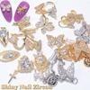Crystal Charms Nail Art Jewelry Pendant Chain Butterfly Nail Rhinestones Nail Art Decorations