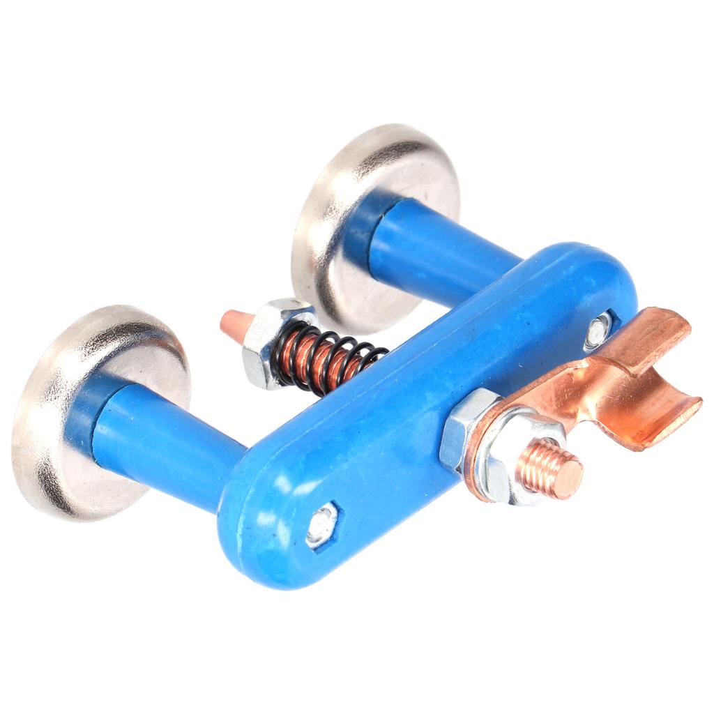 Magnetic Welding Support Blue Sturdy Durable Strong Suction Convenient Operation Welding Magnet Head