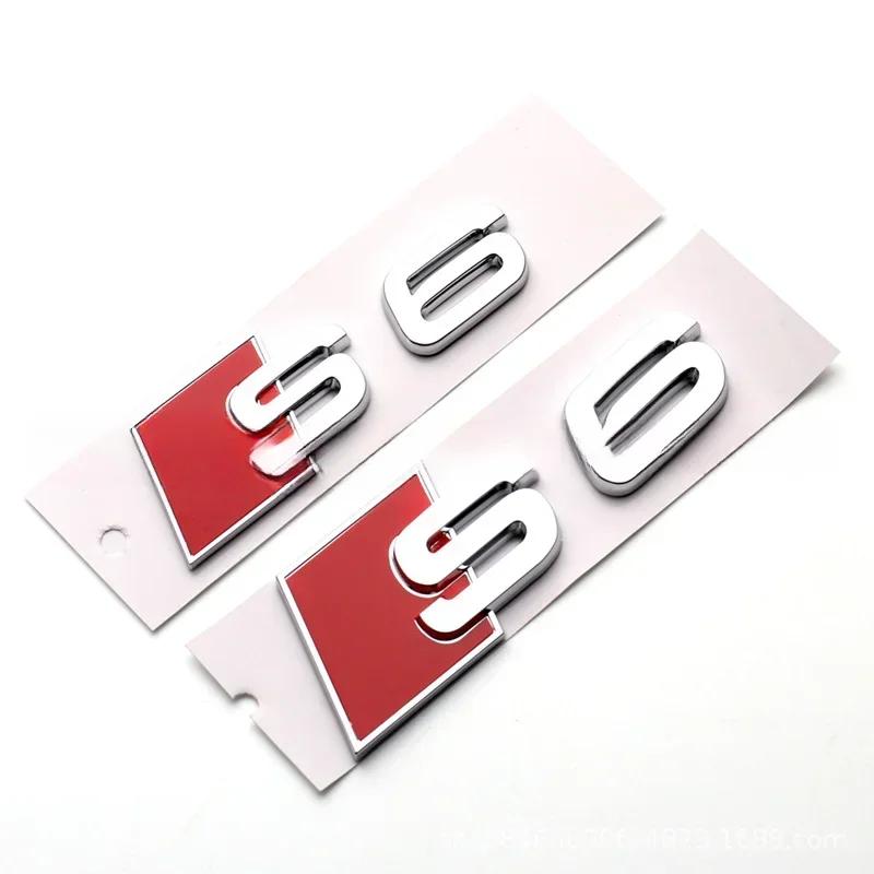 QR5 for M5 Sline S3 S4 S5 S6 S7 S8 R8 Small Big ABS Car Stickers Rear Trunk Badge Emblem Whole Body Decal Refitting Decoration