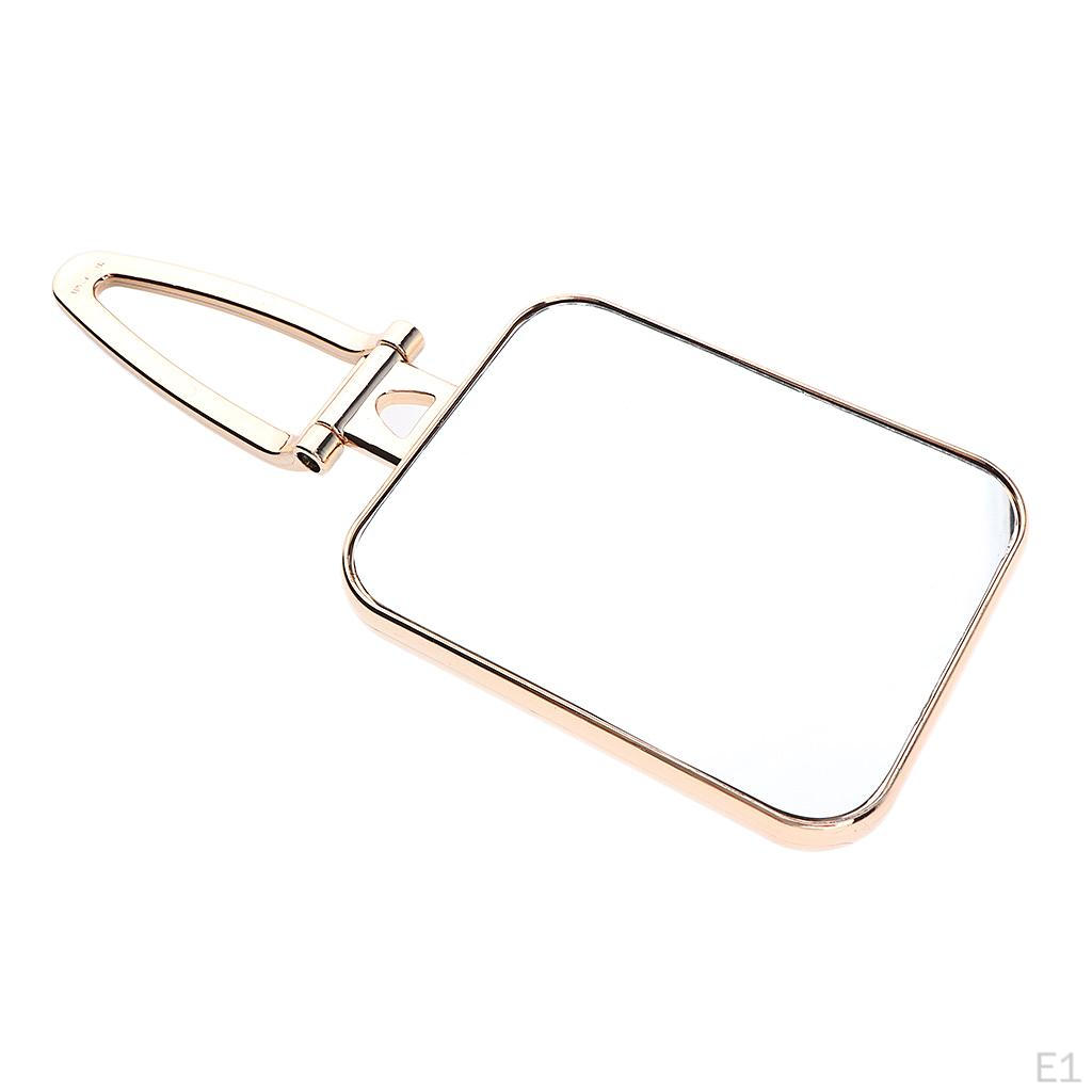 Зеркало для макияжа на столешнице с регулируемым углом для косметического бритья в ванной комнате - золото