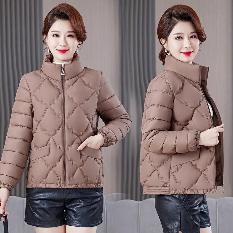 Осенне-зимнее модное пуховое хлопковое пальто большого размера, теплая куртка со стоячим воротником, пальто
