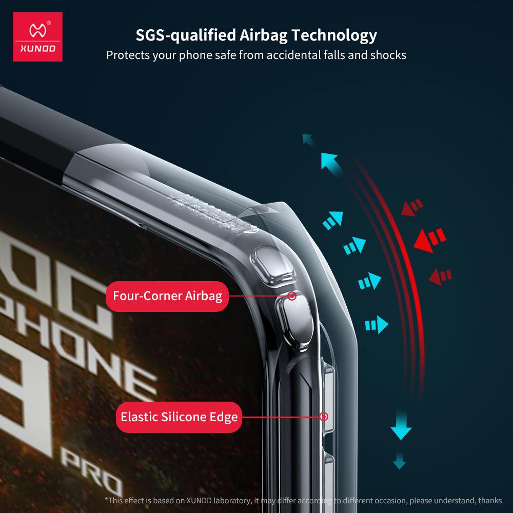 XUNDD Чехол для Asus ROG 9 ROG Phone 9 Pro Роскошный Корпус Ударопрочный Бампер Защитная Крышка для Телефона С Вращающимся Магнитным Держателем