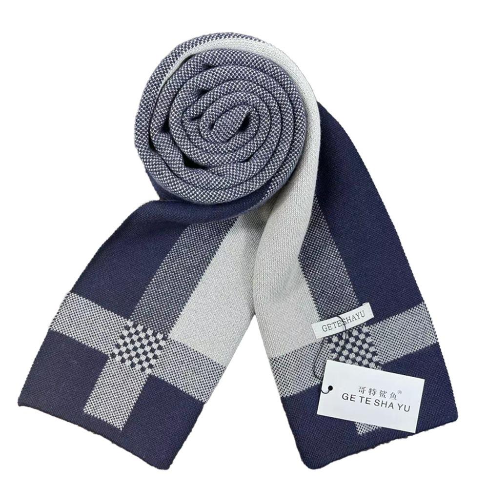 Thickened Men Knitted Scarf Lightweight Winter Cashmere Shawl Trendy Women/Men
