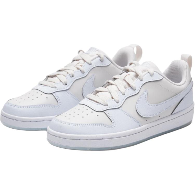 Nike Кроссовки Court Borough Recraft Удобные Универсальные Прочные Дышащие Низкие Кроссовки Детские Кроссовки Белый Синий IH4519-001