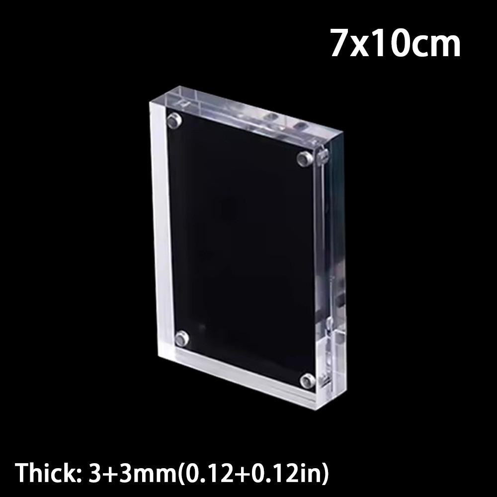 Magnetic Poster Display Stand Acrylic Fridge Magnets Photo Frame  for Room Desk Home Decoration
