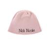 NICK&NICOLE NICOLE MINIMAL LOGO BEANIE_PINK