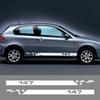 2 шт. наклейки на боковые двери автомобиля для Alfa Romeo 147 V6 I4 3.2 GTA виниловая пленка длинная полоса наклейки подтяжка лица авто тюнинг аксессуары