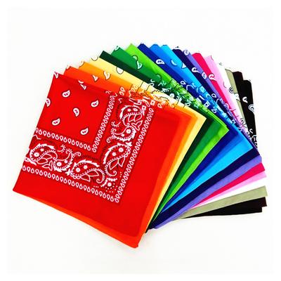 Новый хлопковый головной платок с узором «Пейсли Свиток», квадратная бандана, окрашенная в технике тай-дайд