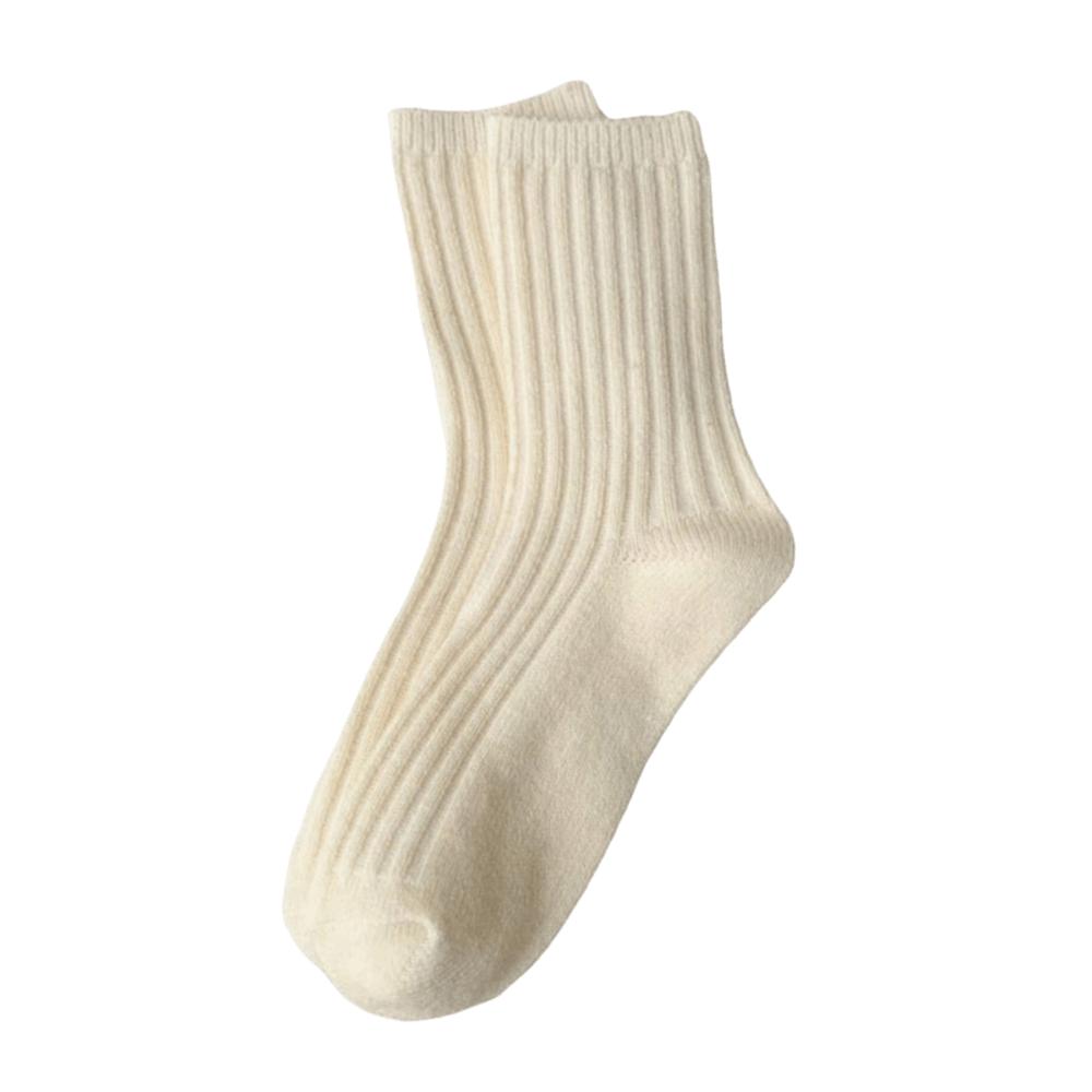 1 Pair Thicker Warm Thermal Crew Socks Comfortable Wool Socks Fashion Knitting Socks Women Girls