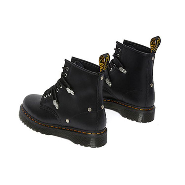 Dr. Martens 1460 Кожа Простые Модные Ботинки до середины икры Унисекс Ботинки Черные 26959001