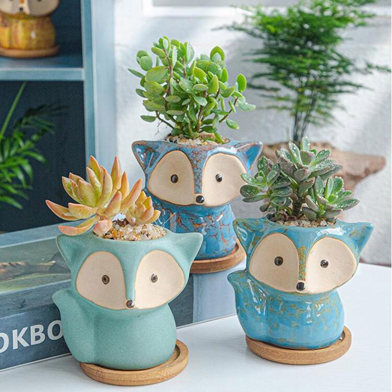3D Animal Flowerpot UV Epoxy Mold  Vase Concrete Plaster Resin Silicone Mould