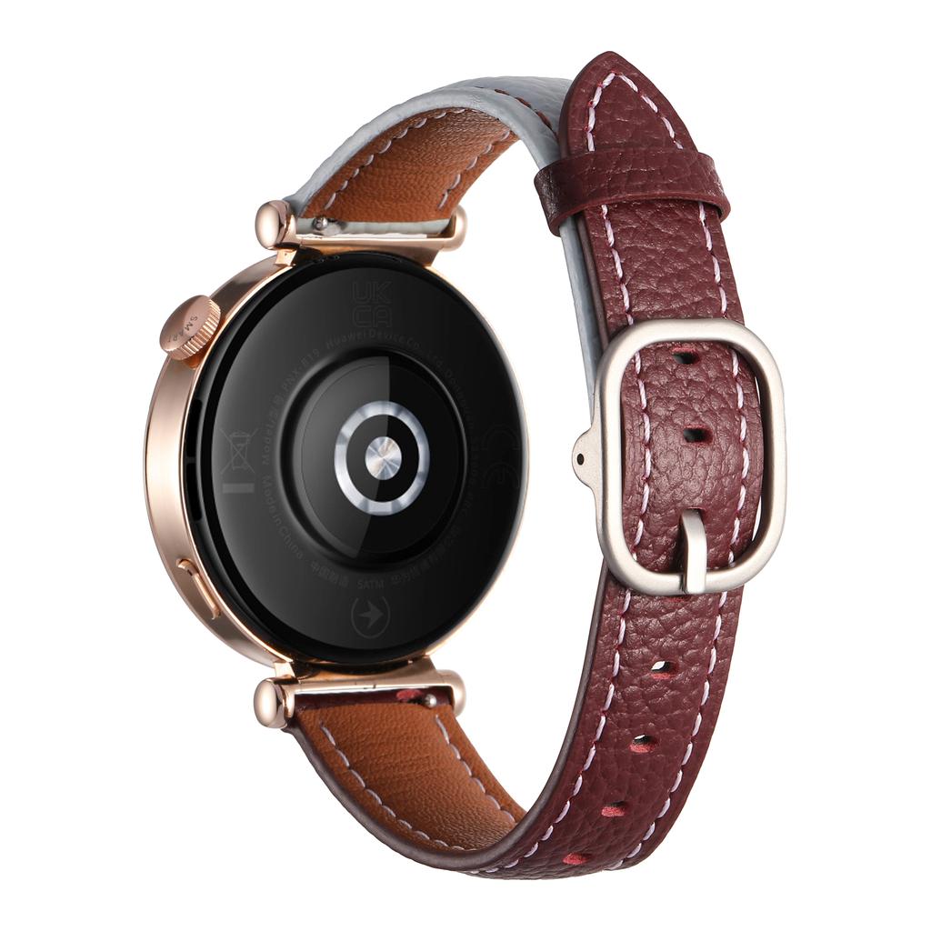 18mm Watch Band For Huawei Watch GT 5 Pro 42mm/GT 5 41mm/GT 4 41mm/Garmin Venu 3S ,Genuine Cow Leather Smartwatch Strap