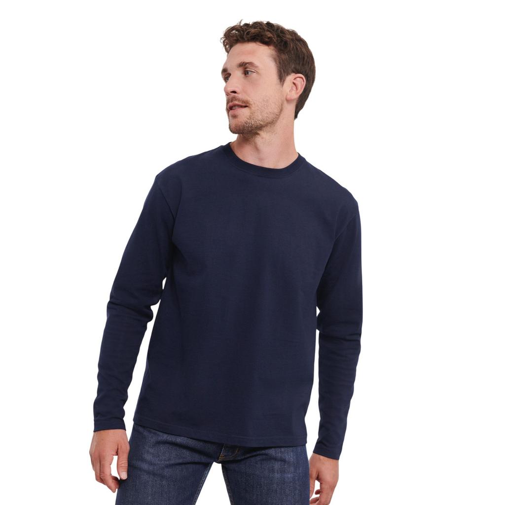 Russell Mens Authentic Classic Long-Sleeved T-Shirt