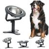 Adjustable Height Pet Food Bowls Single Metal Stand Feeder Bowl Holder Elevated Dog Bowl  Water