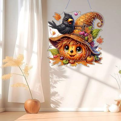 2D Плоские DIY Стразы Алмазное Искусство Подвески на Окно Двусторонняя Печать Алмазная Картина Подвеска Настенное Искусство для Домашнего Декора
