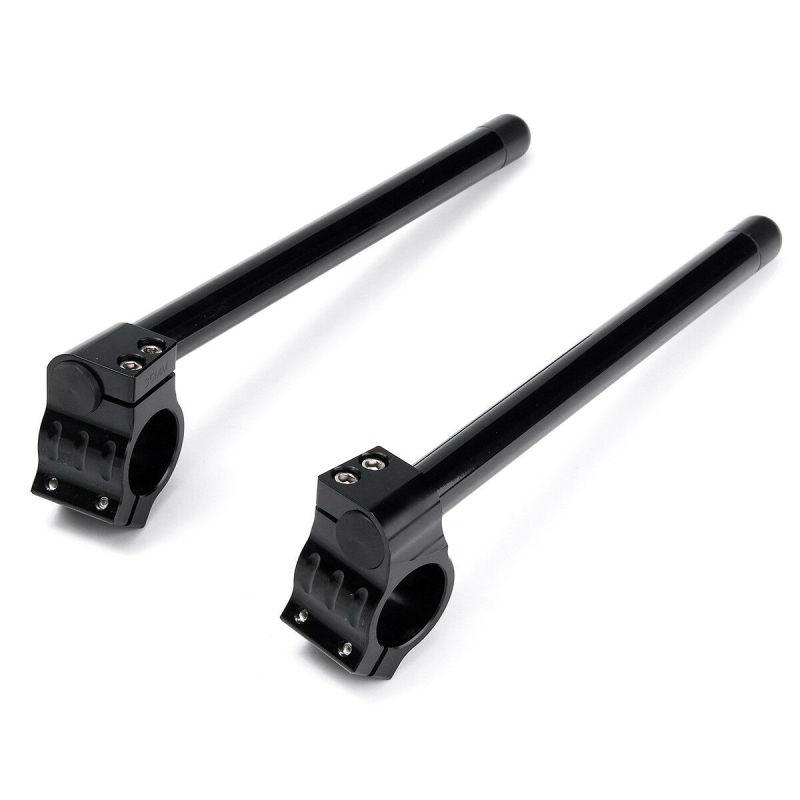 Универсальный мотоциклетный руль 7/8 дюймов, зажим для руля, 31-51 мм, вилка, черная трубка для кафе Racer