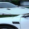 2x Carbon Fiber Look Car Front Bonnet Vent Hood Air Flow Intake Decorative Cover
