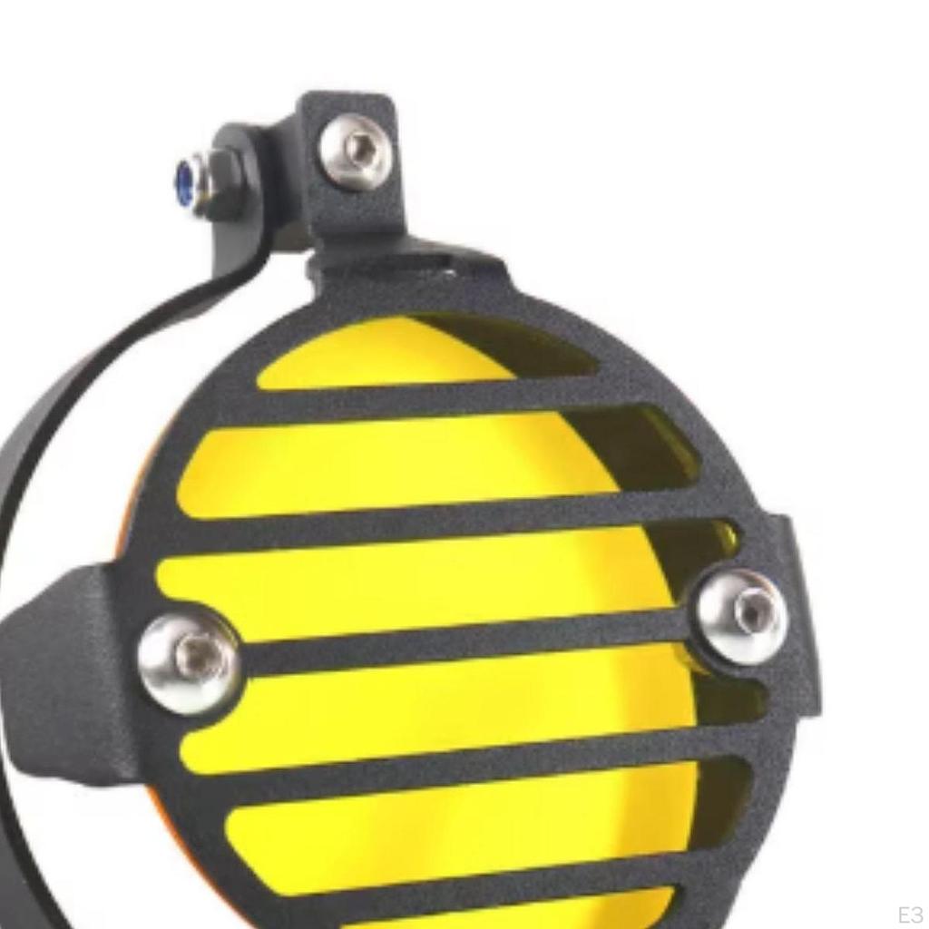 2 Pieces Fog Light Protector Cover Aluminum Alloy Motorcycle Lamp Guard Foglight Shield