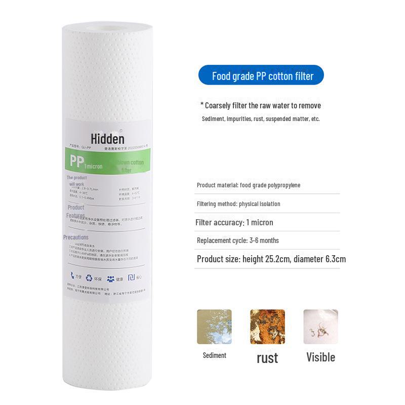 Универсальный 10-дюймовый очиститель воды с активированным углем и 3-ступенчатым фильтром