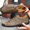 Fashion Men's Shoes Luxury Brand Handmade Men Casual Shoes Breathable Leather Lace-up Sneakers Vintage Loafers Moccasins Zapatos Hombre