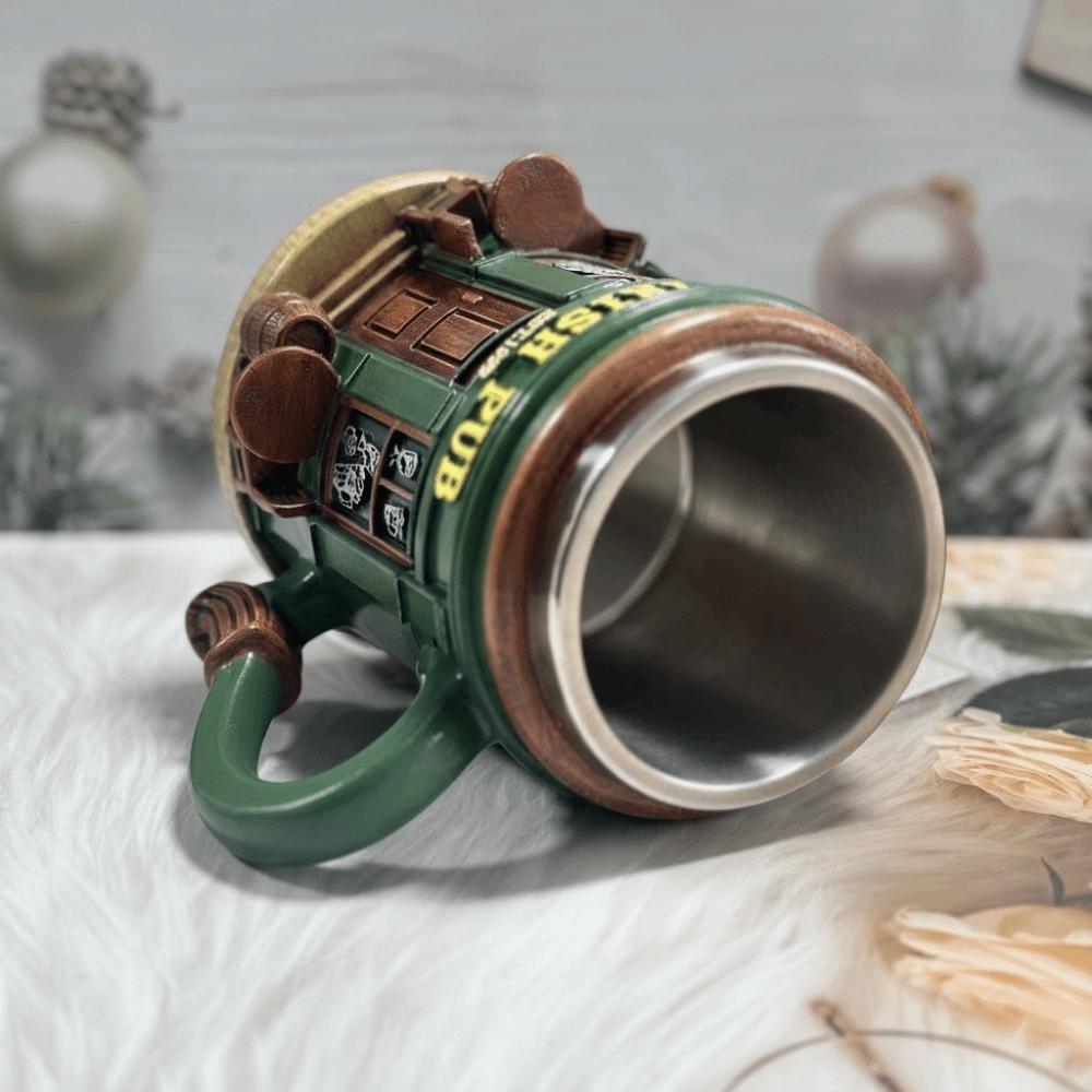 Stainless Steel Liner Pub Mug 300 ML Coffee Cup Perfect Decor 3D Resin Mug Desktop