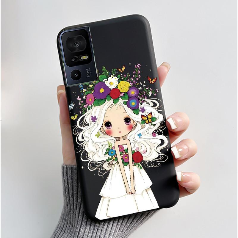 Чехол для телефона TCL 40 SE 40SE 40 XL 40R 40XL 40T Чехол Роскошный Милый Крутой Мультяшный Черный Мягкий Силиконовый Чехол Защитная Оболочка Coque
