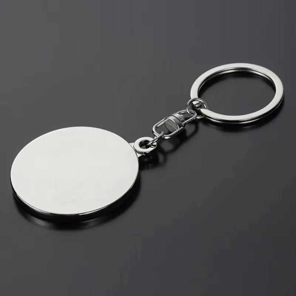 50 Years Perpetual Calendar Keyring Keychain Silver Alloy Key Ring Keyfob Decoration 8OU9
