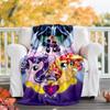 1pc My Little Pony5 Theme Blanket - Digital Print, Polyester, Cozy for All Seasons, Perfect for Outdoor, Camping, and Travel