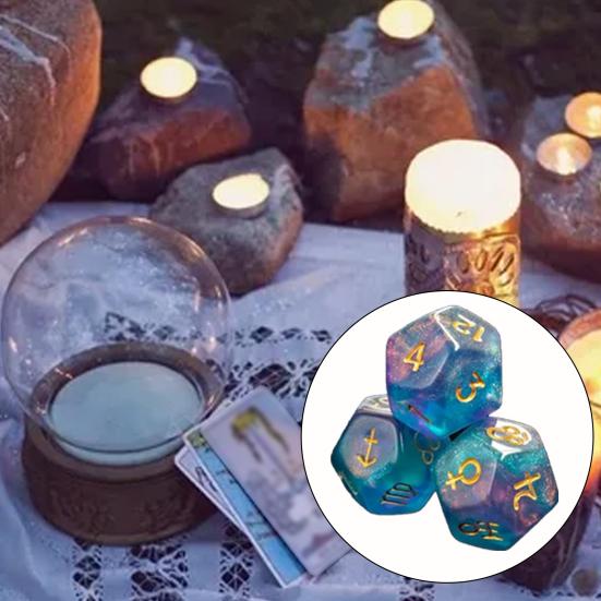 3 шт./компл. астрологические игральные кости, 12-гранные двенадцать созвездий, знаки зодиака, игральные кости с золотым номером, смола, счастливые кости, игрушки, карты Таро, аксессуары для игры в гадание