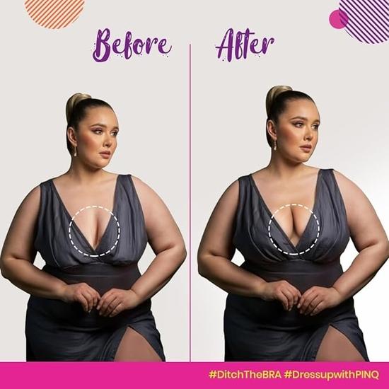 PINQ POLKA Breast Lift Tape Pasties 6 шт. с 10 накладками на соски для размера CD Cup и 2 шт. многоразовых накладок на соски 8 см | Лента для улучшения формы тела