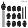 13Pcs/Set Spot Weld Cutter Set 3/8 Inch Double Sided Rotary Spot Weld Remover Drill Bit for Power Drill Spot Welding