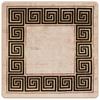 MARSA Runner Rug Black 100 x 100 cm Polyester and PVC