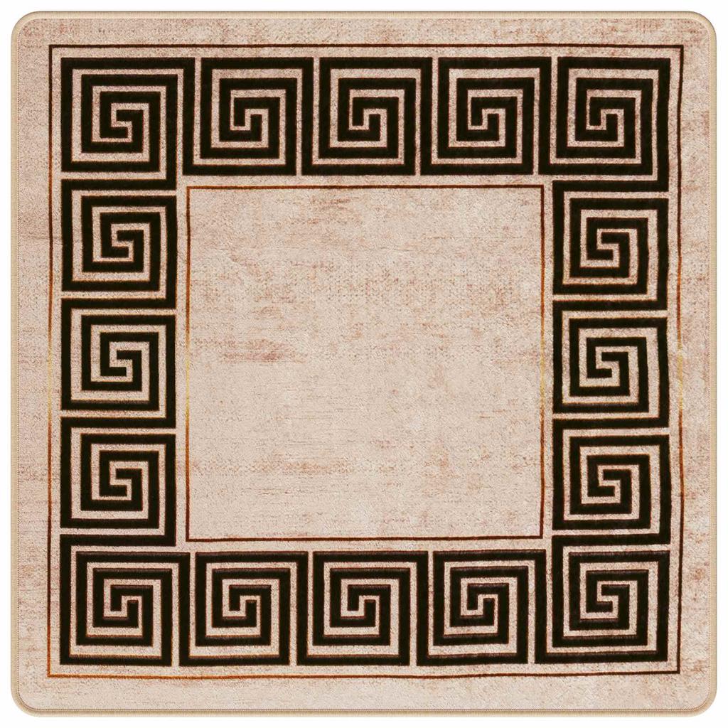 MARSA Runner Rug Black 100 x 100 cm Polyester and PVC