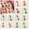 2/5/10 шт. Милые мультяшные лоси Санта венок снеговик смола брелок шармы подвеска для сумки рождественские украшения подарки для друзей