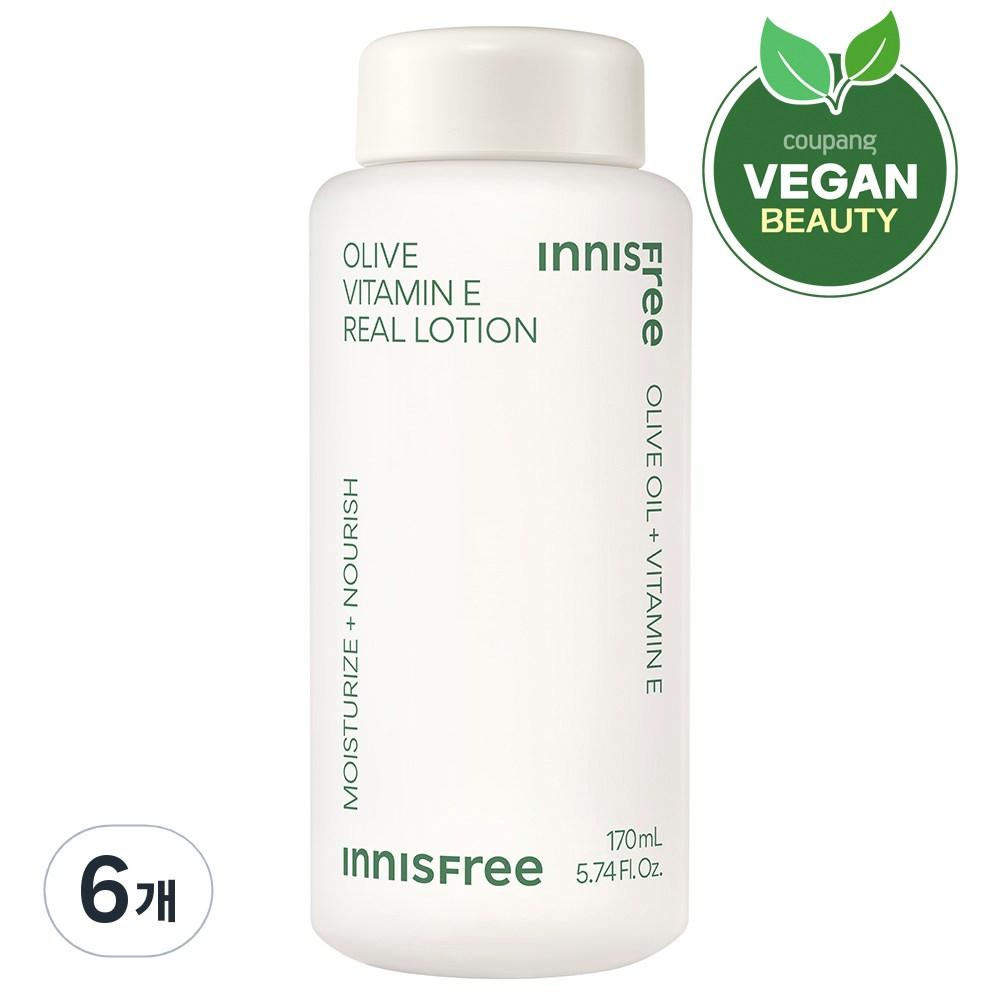 Innisfree Оливковый витамин E Real Lotion, 170 мл, 6 шт.