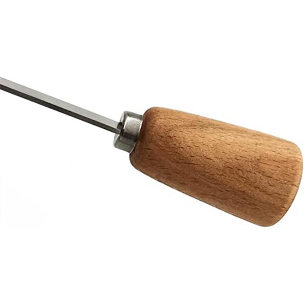 Mini Potato Masher with Wood Non Slip Handle,Stainless Steel Masher Kitchen Tool