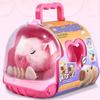 Rechargeable Electric Capybara Toy with Sound Cute Plush Capybara Figure Set Mouth Moving Interactive Capybara Walking Doll